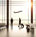 airport with people