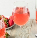 Glasses of rosé wine