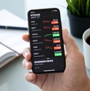  iPhone X with application Stocks of Apple