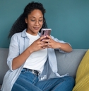 Woman with phone
