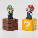 Mario and Luigi on blocks