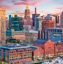 Baltimore Maryland USA Skyline