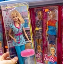 Barbie dolls on the store shelf