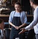 furious client couple get mad about cafe bad service