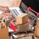 a person selling things online
