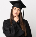 university graduate having doubts
