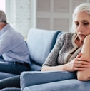 senior couple at home