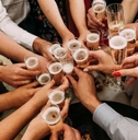 People toasting with champagne