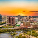 Richmond Virginia USA downtown drone skyline aerial