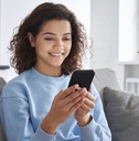 Woman looking at phone