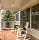 rocking chairs on a porch