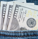 $500 in a jeans pocket