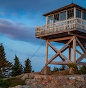 fire tower in the mountain
