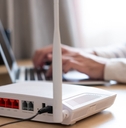  Internet router on working table 
