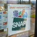 SNAP welcomed here sign
