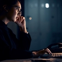 Adult woman searching for a night side hustle