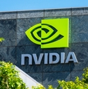 nvidia logo on headquarters during day time
