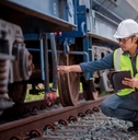 engineer under inspection and checking construction
