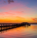 sunset from Melbourne Beach Florida
