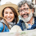 Older couple on vacation