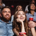 sitting at the cinema