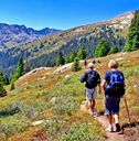 Middle aged hikers