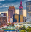 Cleveland, Ohio, USA downtown city