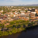 Aerial view of Lynchburg, Virginia