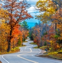 A Wisconsin road in the fall