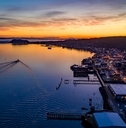 astoria sunrise aerial