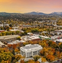 prescott square at sunset