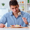 eating tasteless food at home
