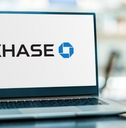 chase logo on laptop screen