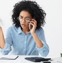 business woman getting angry on phone