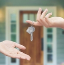 keys with house door background