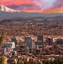 beautiful vista of portland oregon