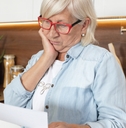 upset adult woman financially stressed