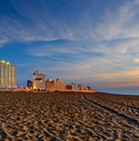 virginia beach at sunset