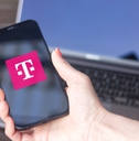 smartphone with t mobile logo
