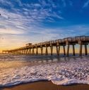 sunset at clearwater beach in venice florida