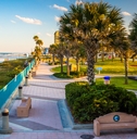 vacant walkway in daytona beach florida
