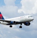 Delta Air Lines airplane landing