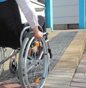 patient on a wheelchair