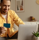 guy booking hotel online