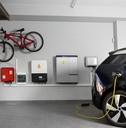 electric vehicle charging station at home.