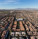 aerial view of the suburban