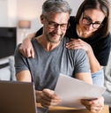 couple doing taxes