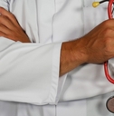 doctor in uniform with stethoscope
