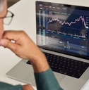 trader analyzing financial trading