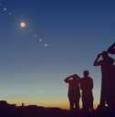 people watching solar eclipse
